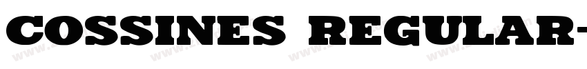 Cossines Regular字体转换